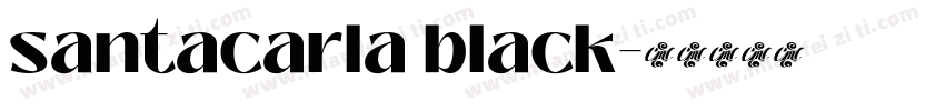 santacarla black字体转换